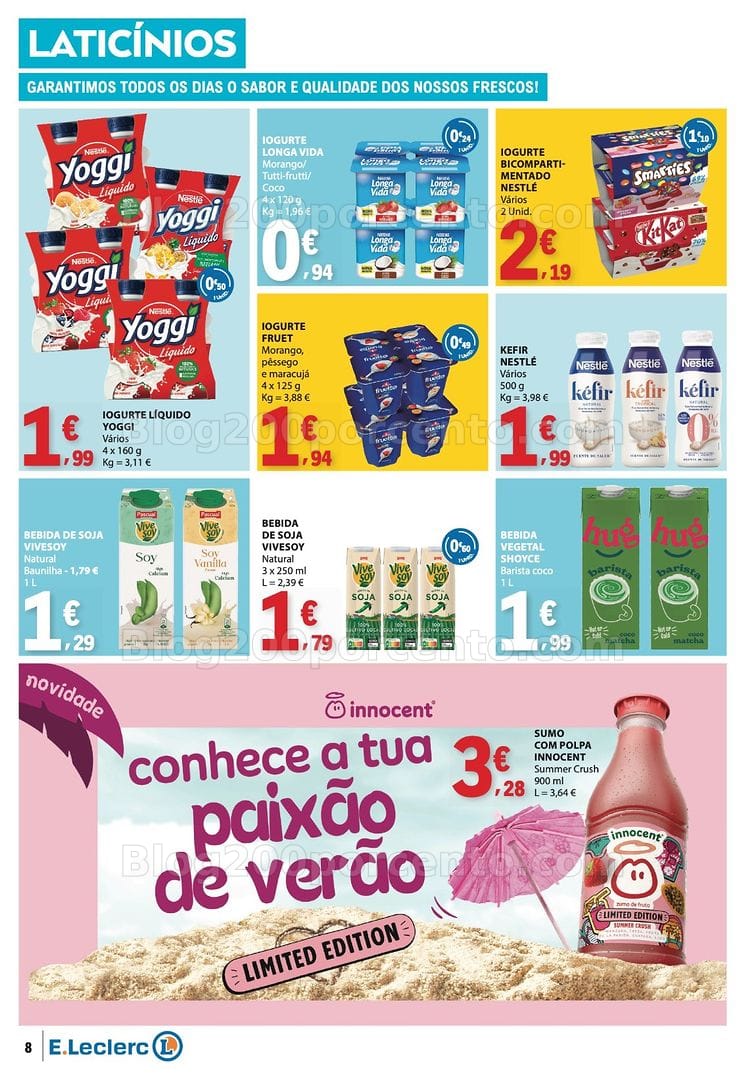 Antevisão Folheto E-LECLERC Promoções de 16 a 22 julho